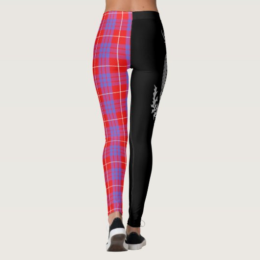 Leggings Clan Hamilton Crest & Tartan (Dos)