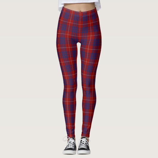 Leggings Clan Hamilton Crest & Tartan (Devant)
