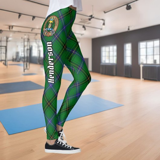 Leggings Clan Henderson Crest sur Tartan