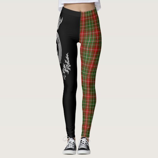 Leggings Clan MacDougall Crest & Tartan (Devant)