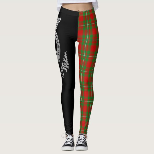 Leggings Clan MacGregor Crest & Tartan (Devant)
