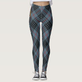 Leggings Clan MacKay Crest sur Blue Tartan (Devant)