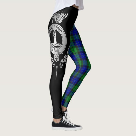 Leggings Clan MacKay Crest & Tartan (Droite)