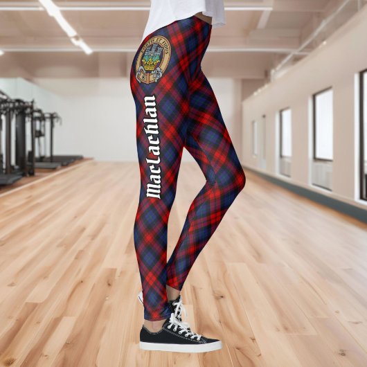 Leggings Clan MacLachlan Crest sur Tartan