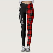 Leggings Clan Ramsay Crest & Tartan (Devant)