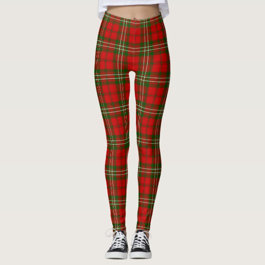Leggings Clan Scott Tartan Plaid (Devant)