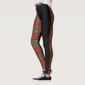 Leggings Clan Stewart | Stuart Crest & Tartan (Gauche)