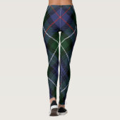 Leggings Clan vert Plaid MacKenzie Tartan rustique (Dos)