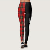 Leggings Clan Wallace Crest & Tartan (Dos)