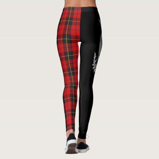 Leggings Clan Wallace Crest & Tartan (Dos)
