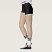 Leggings Classe Gym Shorts Noirs Avec Chaussettes (Gauche)