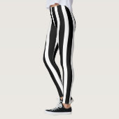 Leggings Classic noir et blanc rayé élégant (Gauche)