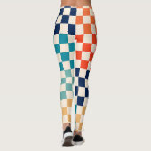 Leggings Classic Retro À damiers Motif de tableau de bord (Dos)