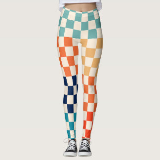 Leggings Classic Retro À damiers Motif de tableau de bord