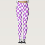 Leggings Classic visual magenta checkerboard  (Devant)