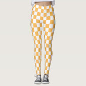 Leggings Classic visual peach checkerboard  (Devant)