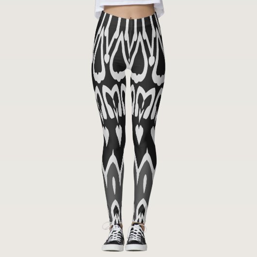 Leggings Classique moderne noir blanc "Ratti_Creative_Arts" (Devant)