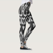 Leggings Classique moderne noir blanc "Ratti_Creative_Arts" (Droite)