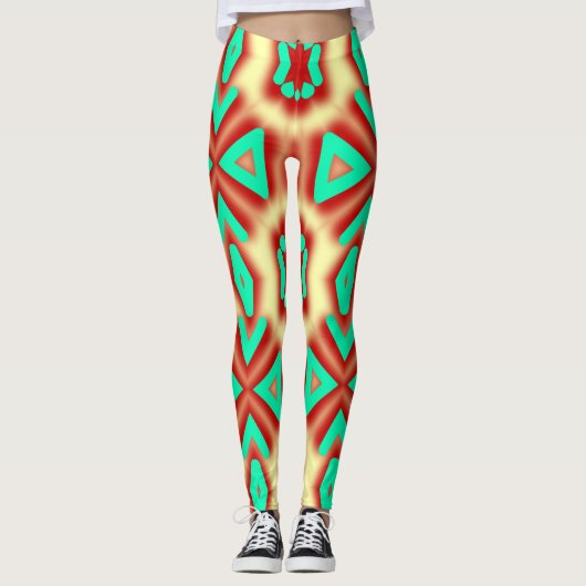 Leggings Classique multicolore branché "Ratti_Creative_Arts (Devant)