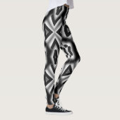 Leggings Classique noir tendance "Ratti_Creative_Arts" (Droite)