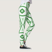 Leggings Classique vert moderne "Ratti_Creative_Arts" (Droite)