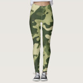 Leggings classiques à camouflage - Impression mili (Devant)