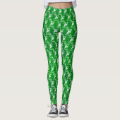 Leggings Classy Lassie Green Shamrock St. Patricks Day (Devant)