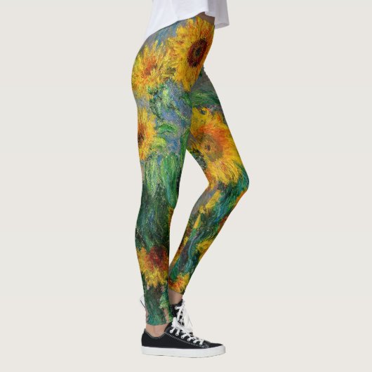Leggings Claude Monet - Bouquet de tournesols (Droite)