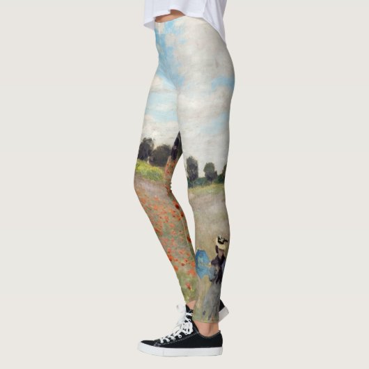 Leggings Claude Monet - Champ de coquelicots (Gauche)