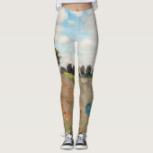 Leggings Claude Monet - Champ de pavot (Devant)