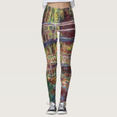 Leggings Claude Monet - Eau Lily étang, Harmonie rose (Devant)