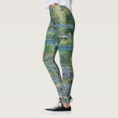 Leggings Claude Monet - Eau Lily étang, Harmonie verte (Gauche)