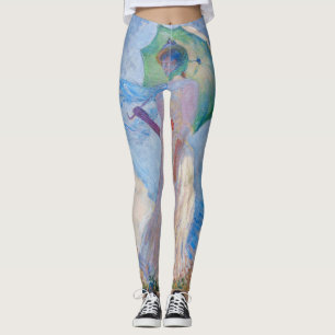Leggings Claude Monet - Femme à l'ombrelle tournée vers la