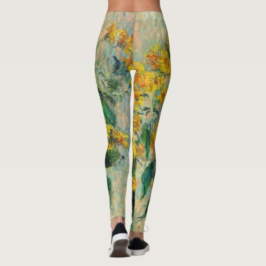 Leggings Claude Monet - Fleurs d'artichauts de Jérusalem (Dos)