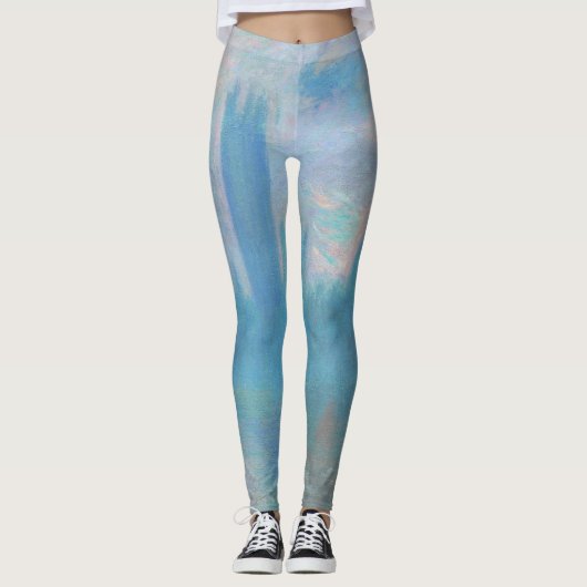 Leggings Claude Monet House of Parliament Londres. Bleu (Devant)