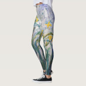 Leggings Claude Monet - Iris jaunes et violets (Gauche)