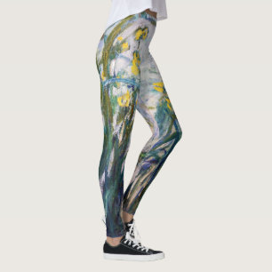 Leggings Claude Monet - Iris jaunes et violets