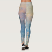 Leggings Claude Monet Les maisons du Parlement Coucher de s (Dos)