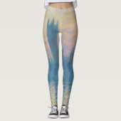Leggings Claude Monet Les maisons du Parlement Coucher de s (Devant)