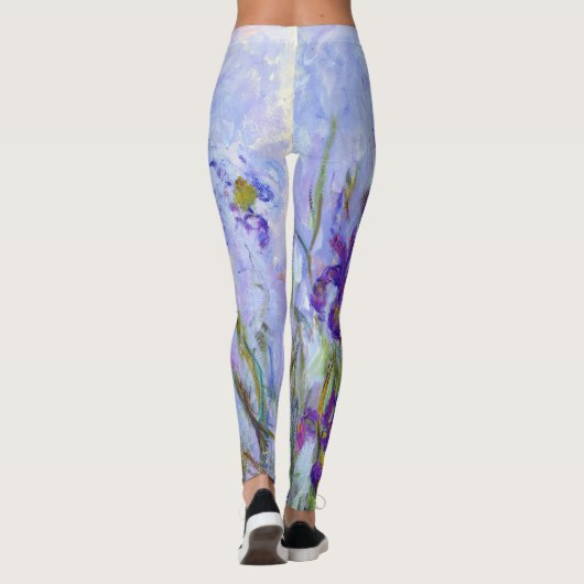 Leggings Claude Monet - Lilac Irises / Iris Mauves (Dos)