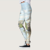 Leggings Claude Monet. Navires à cheval sur la Seine à Roue (Gauche)