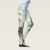 Leggings Claude Monet. Navires à cheval sur la Seine à Roue (Droite)