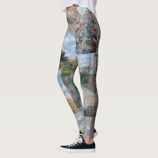 Leggings Claude Monet - Patchwork de chefs-d'oeuvre (Gauche)