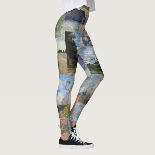 Leggings Claude Monet - Patchwork de chefs-d'oeuvre (Droite)