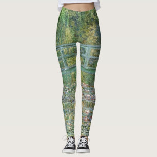 Leggings Claude Monet Pont Japonais Art Nymphéa