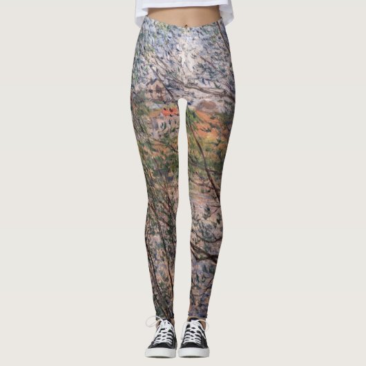 Leggings Claude Monet - Printemps à travers les branches (Devant)