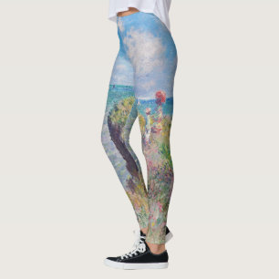 Leggings Claude Monet - Promenade sur la falaise à Pourvill