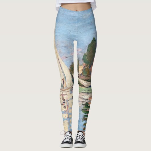 Leggings Claude Monet - Regattas à Argenteuil (Devant)