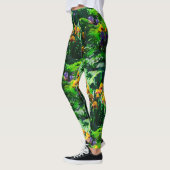 Leggings Claude Monet Type Stylisé Jardin Iris (Gauche)