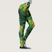 Leggings Claude Monet Type Stylisé Jardin Iris (Droite)